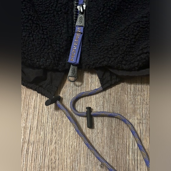 Free People Wild And Free Fleece Coat Black Combo - Picture 13 of 15